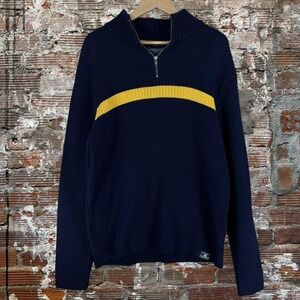 American Eagle Outfitters men's quarter-zip mock neck pullover